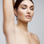Woman exposing underarm - laser hair removal by Laser & Wellness Center in Vancouver WA