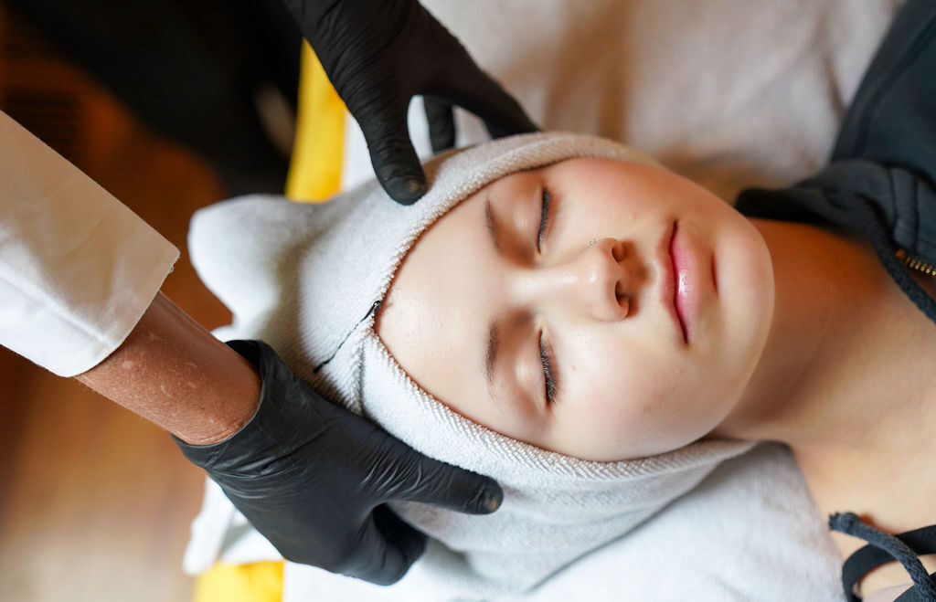 Ultherapy facial treatment performed on patron of Laser & Wellness Center